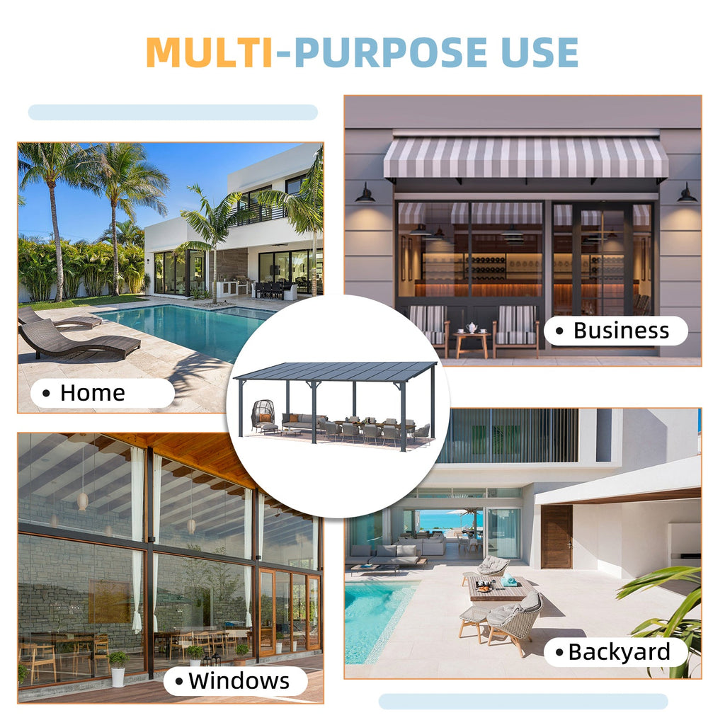 YODOLLA 20' x 10' Gazebo Outdoor Pergola