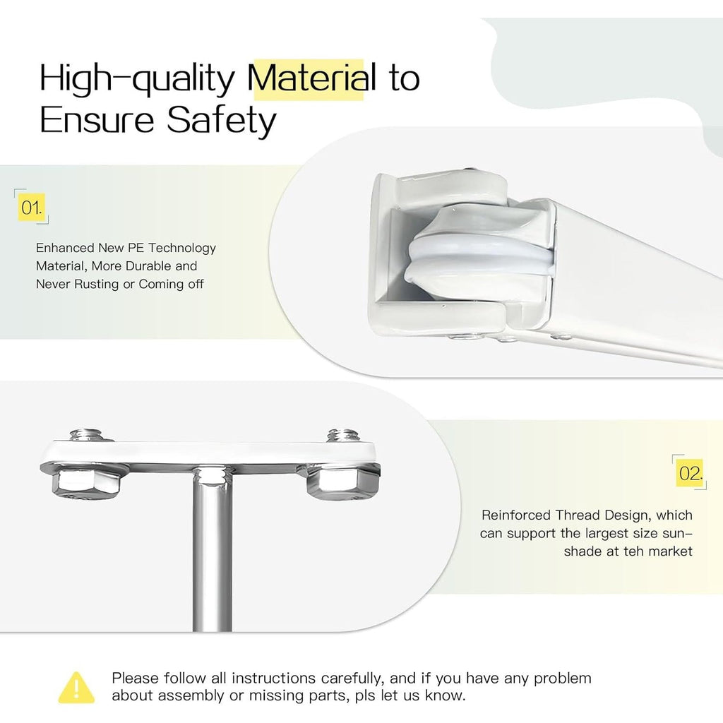 YODOLLA 10x8 Patio Awning, Retractable