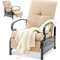 YODOLLA Outdoor Recliner Chair with Olefin Cushions