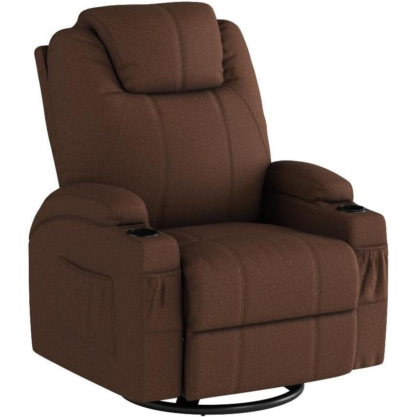 YODOLLA Massage Recliner Chair, Dark Brown