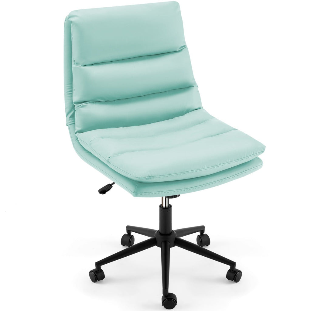 YODOLLA Office Chairs Swivel Desk Chair, PU Leather Light Greenbest