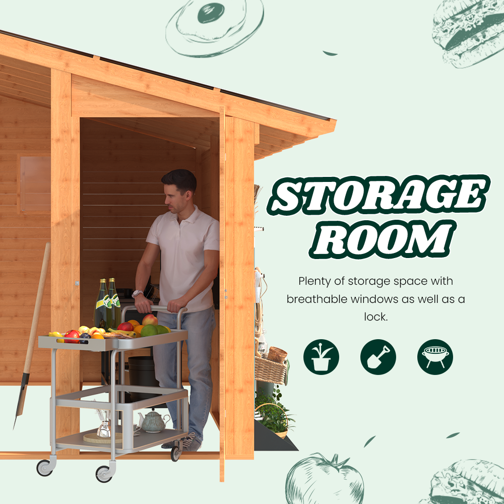 YODOLLA 20' × 12.5' Outdoor Gazebo with Storage Roombest