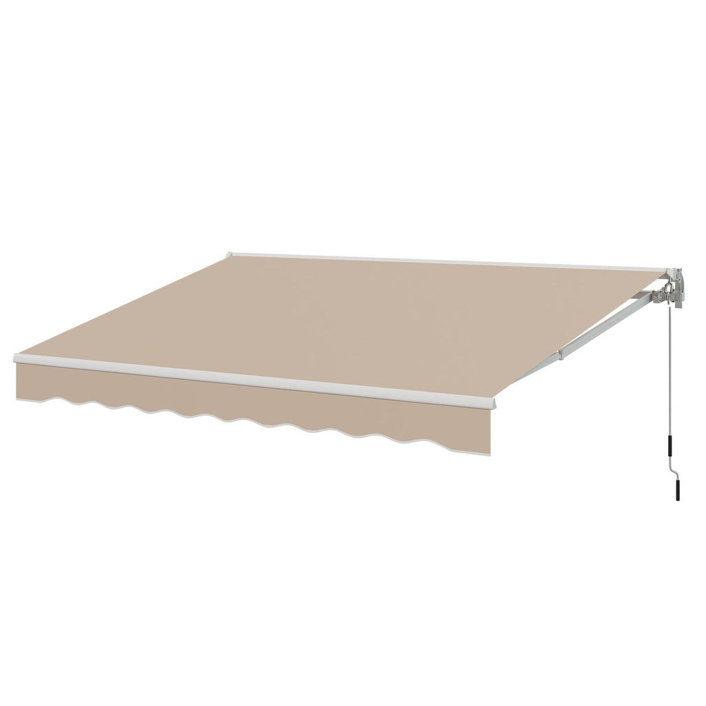 YODOLLA 8.2'×6.5' Manual Retractable Awning Sun Shade