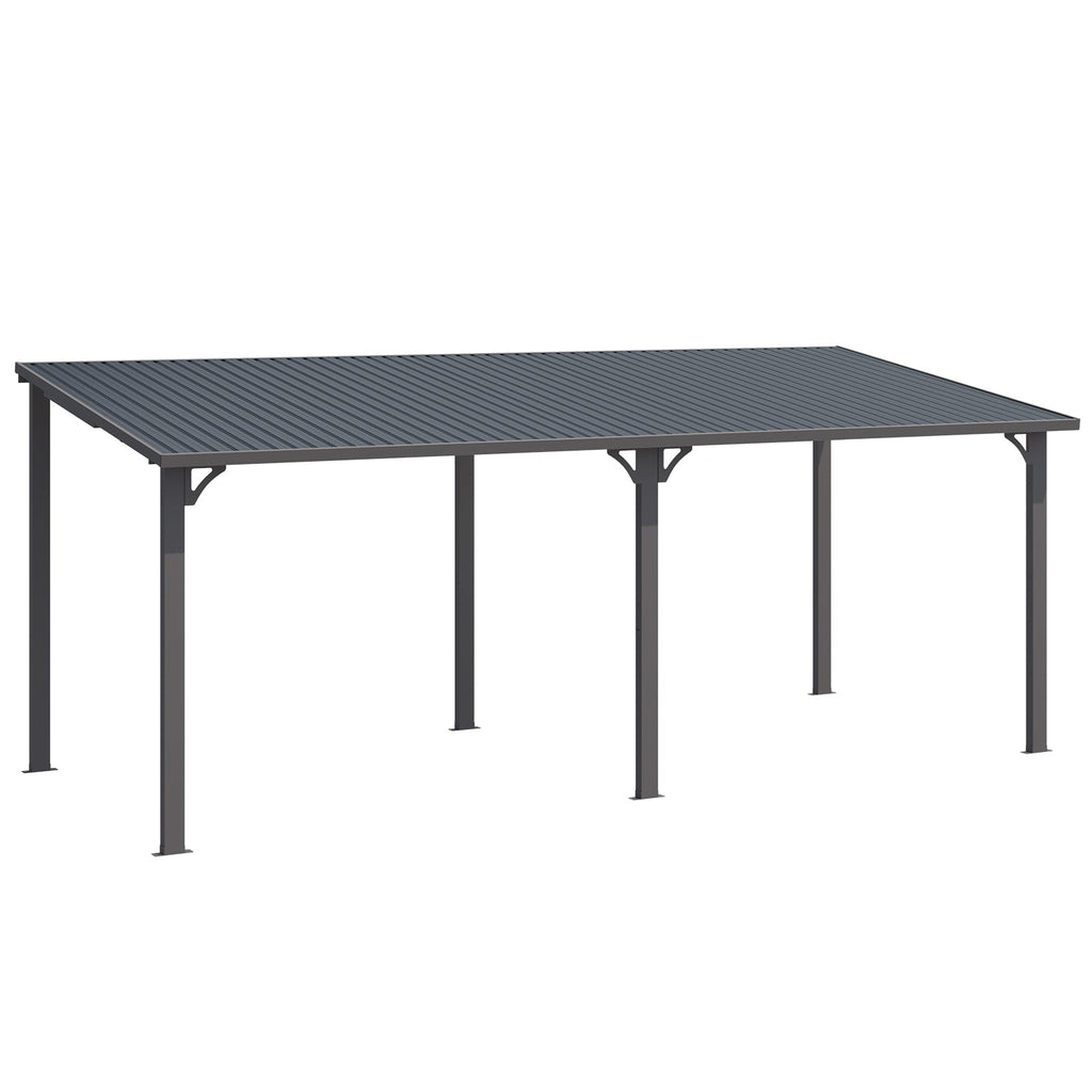 YODOLLA 20' x 8' Outdoor Hardtop Metal Gazebo for Patio