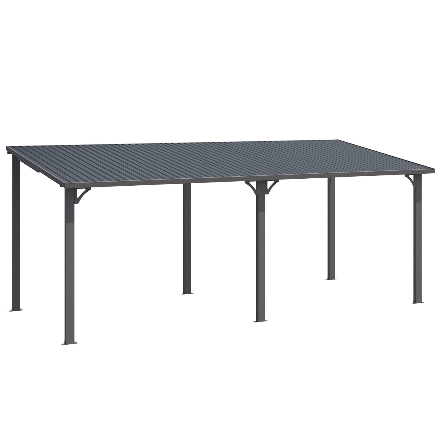 YODOLLA 20' x 8' Outdoor Hardtop Metal Gazebo for Patio