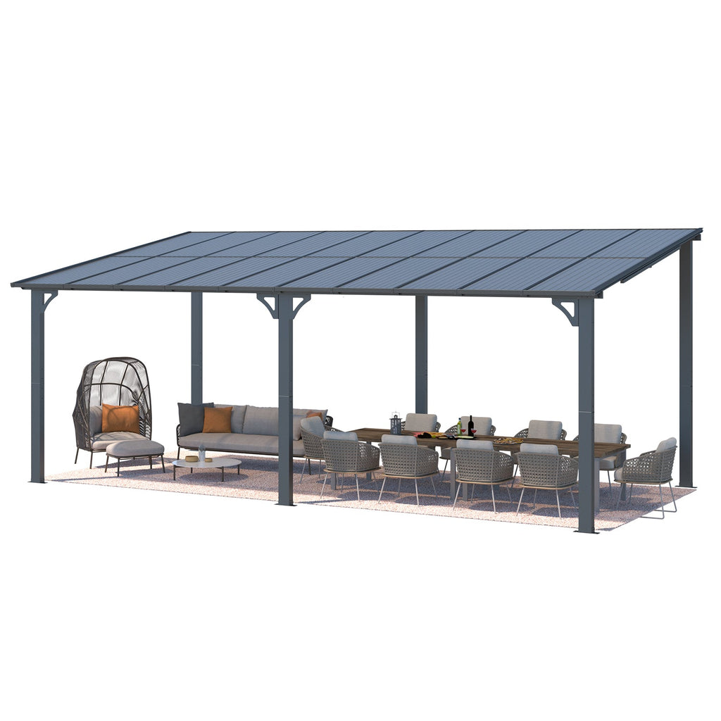 YODOLLA 20' x 10' Gazebo Outdoor Pergola
