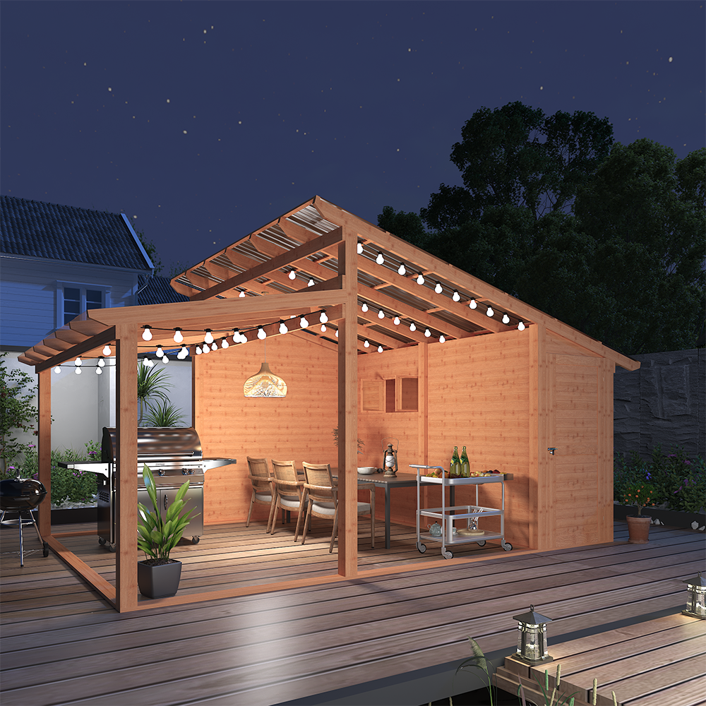 YODOLLA 20' × 12.5' Outdoor Gazebo with Storage Roombest