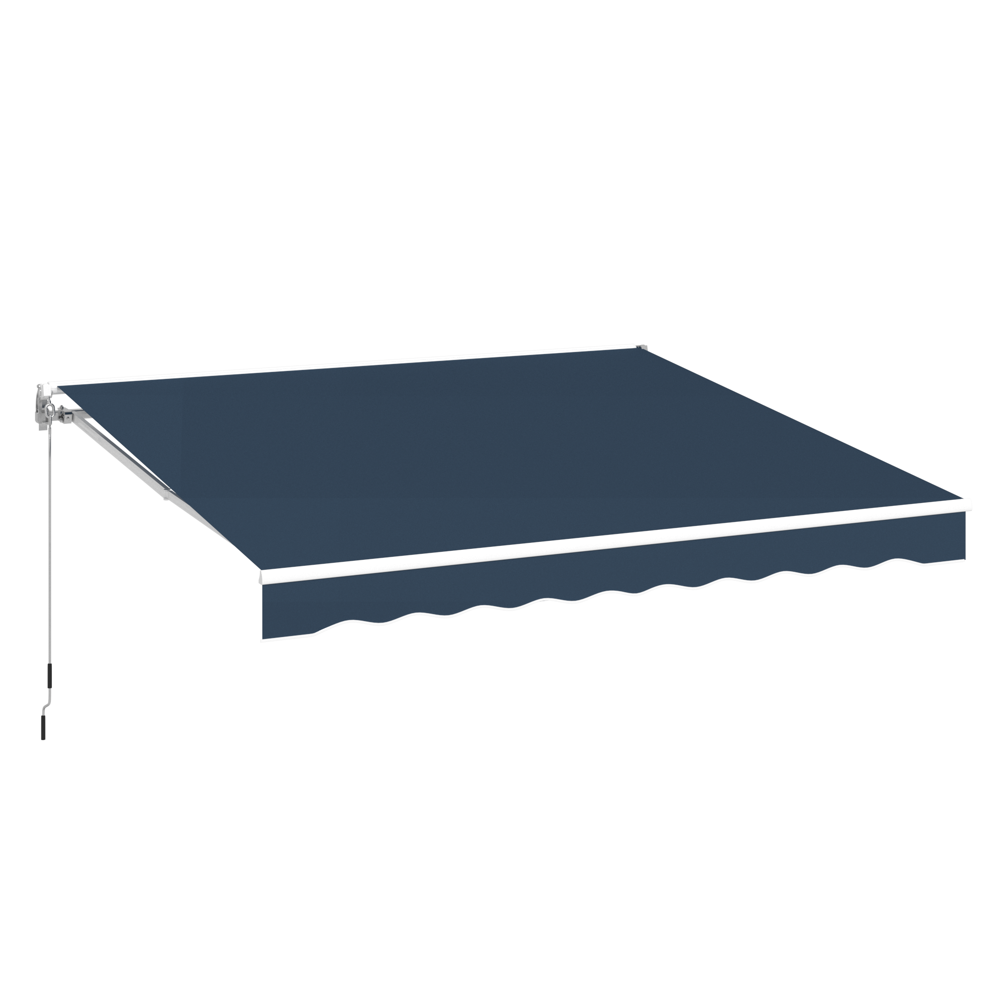 YODOLLA 8.2'×6.5' Manual Retractable Awning Sun Shade