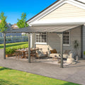 YODOLLA 16' x 12' Gazebo Outdoor Pergola, Dark Grey