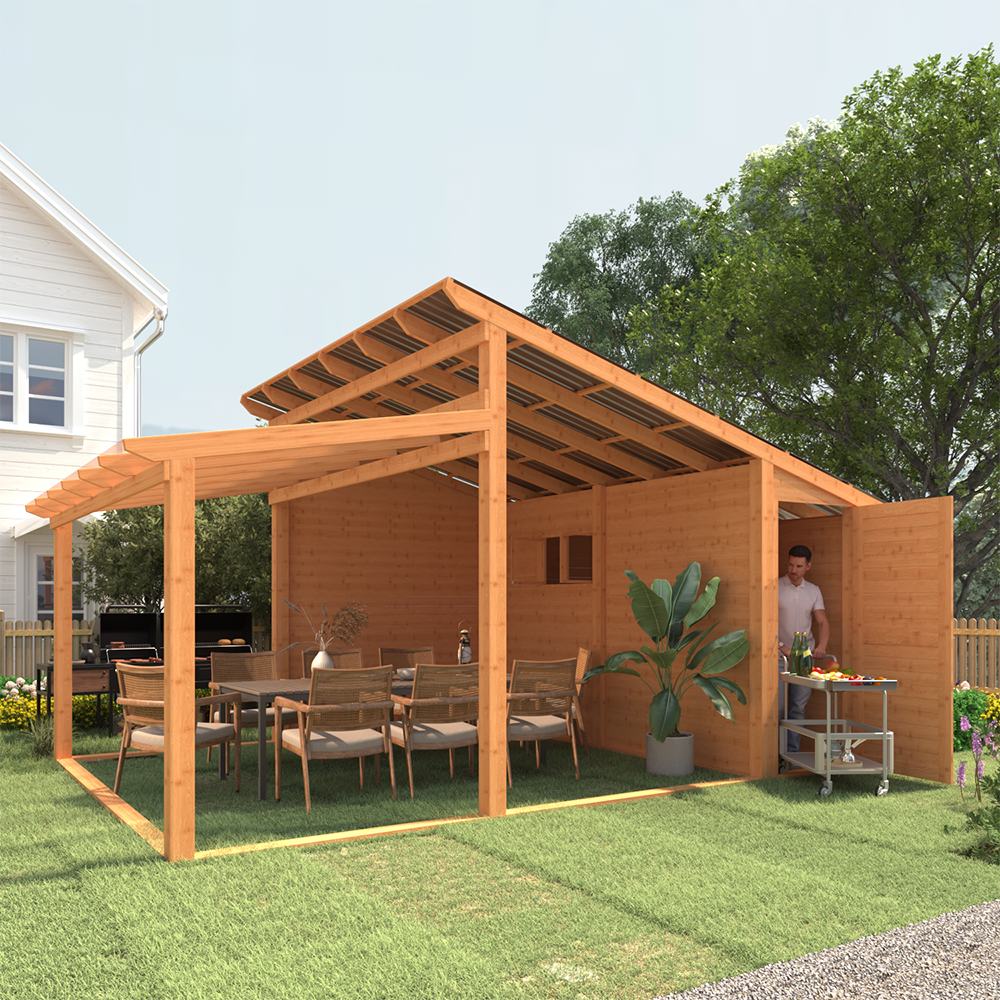 YODOLLA 20' × 12.5' Outdoor Gazebo with Storage Roombest