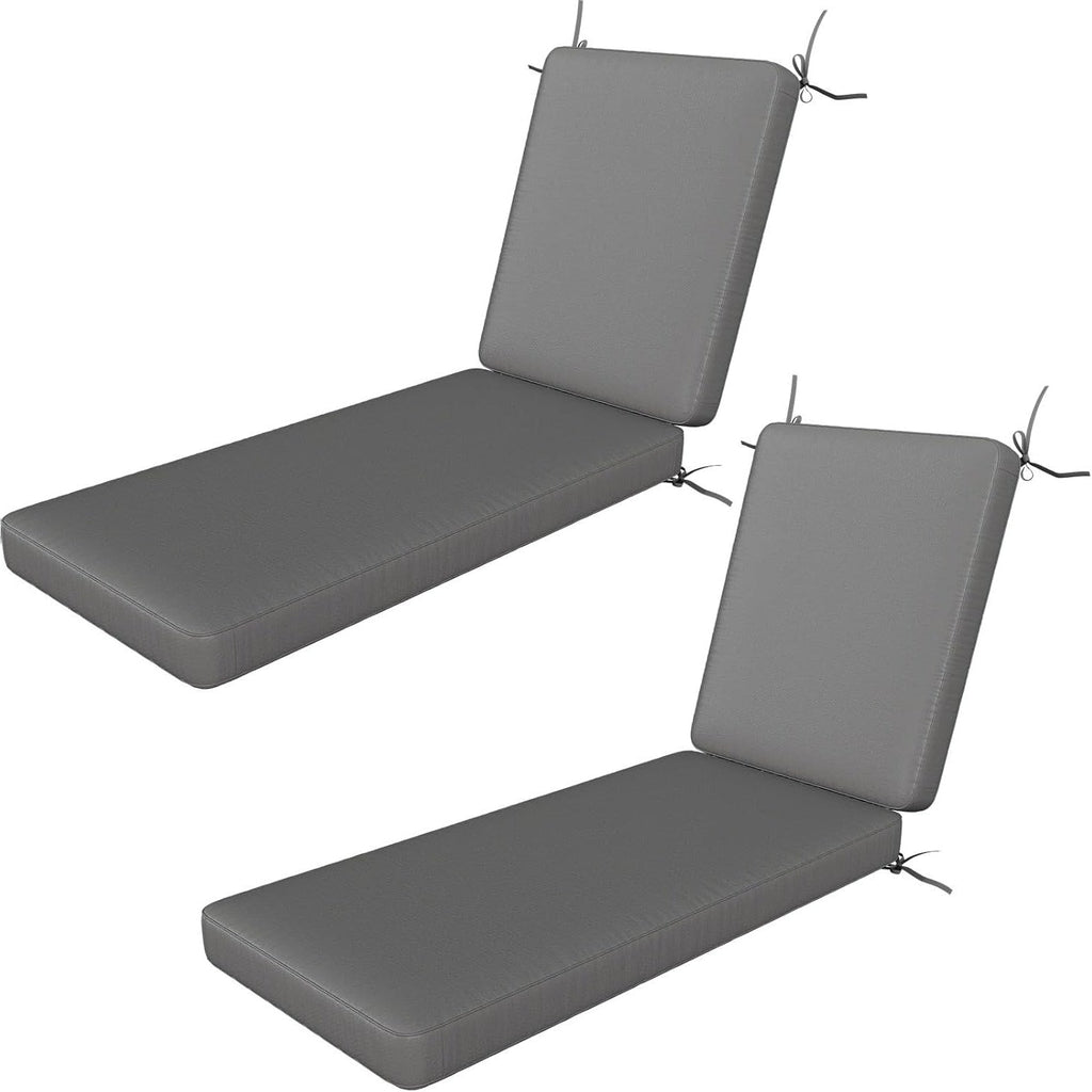 YODOLLA Chaise Lounge Cushions, Patio Sun Lounger Replacement