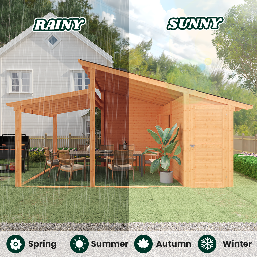 YODOLLA 20' × 12.5' Outdoor Gazebo with Storage Roombest