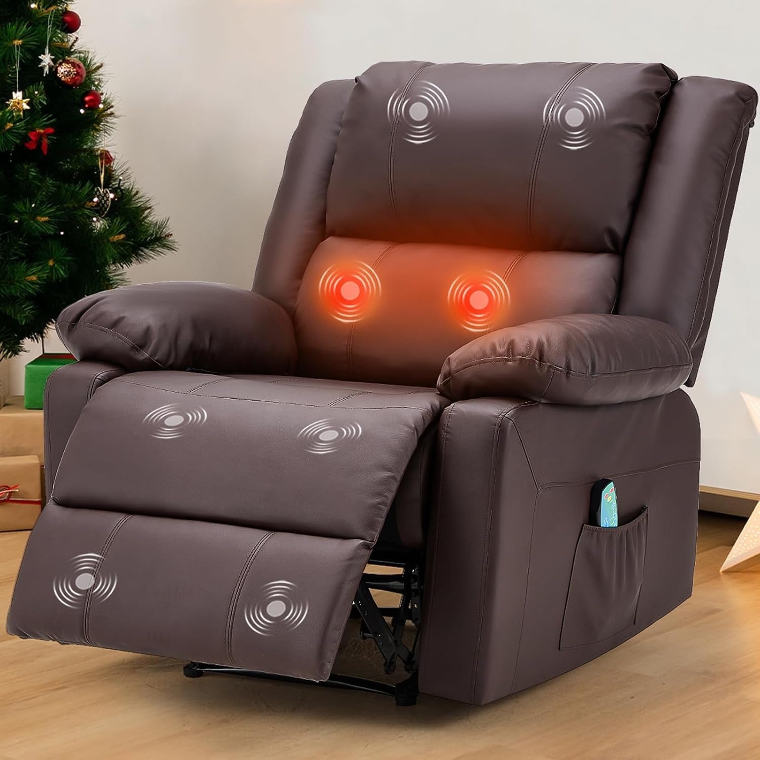 YODOLLA Massage Recliner Chair, Brown