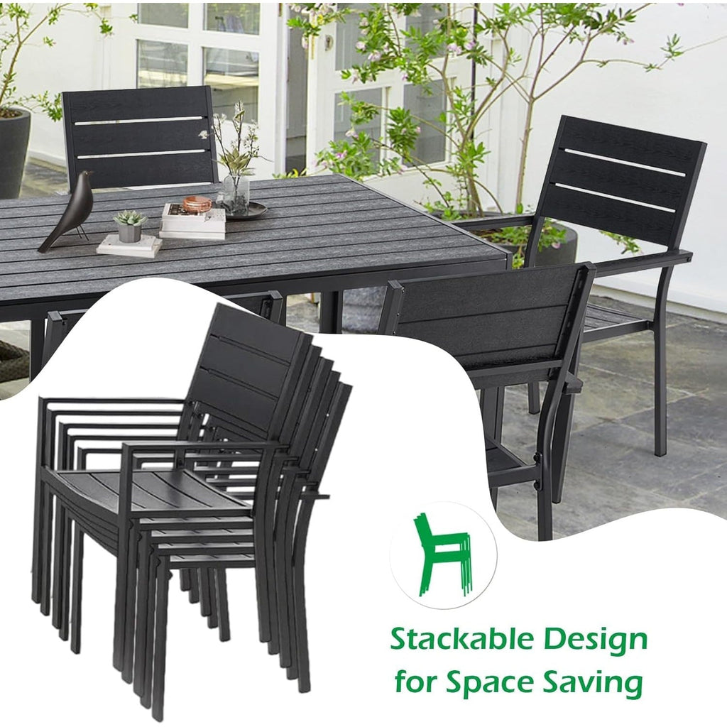 YODOLLA Dining Set, Patio 7 Piece Aluminum Patio Table and Chairs Setbest