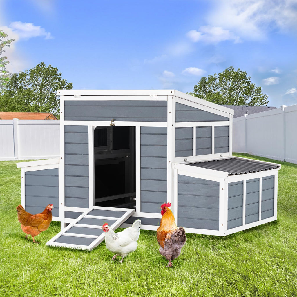 YODOLLA 56" Large Chicken House Hen House for 6 Chickensbest