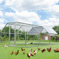 YODOLLA 5.7 m Large Dome Walk-in Metal Chicken Cage