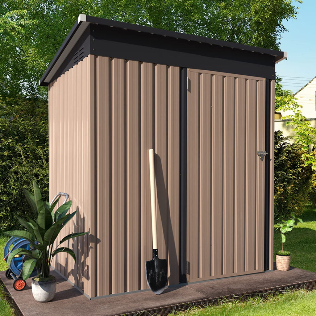 YODOLLA 5'x3' Outdoor Storage Shed