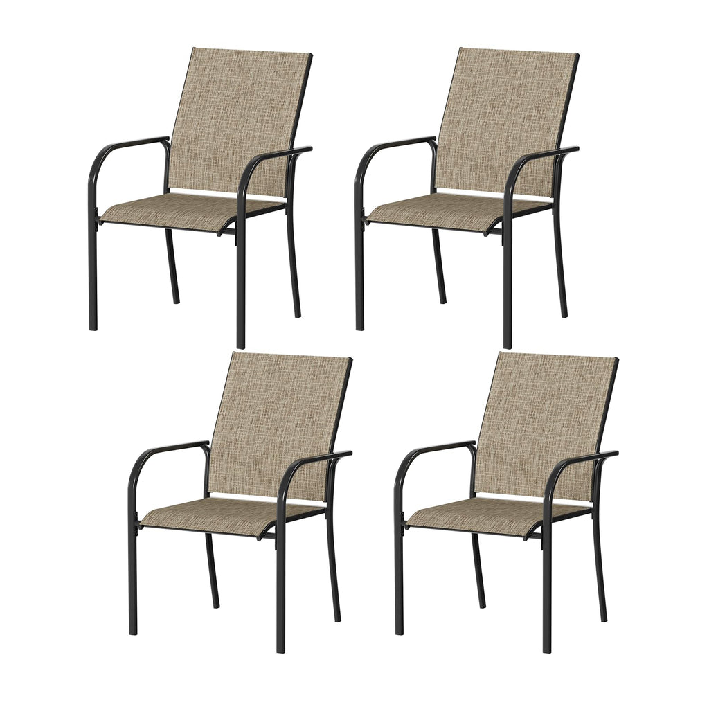 YODOLLA Patio Dining Chairs Set for 4, Stackable Textilene Patio Chairsbest