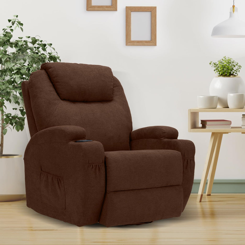 YODOLLA Massage Recliner Chair, Dark Brown