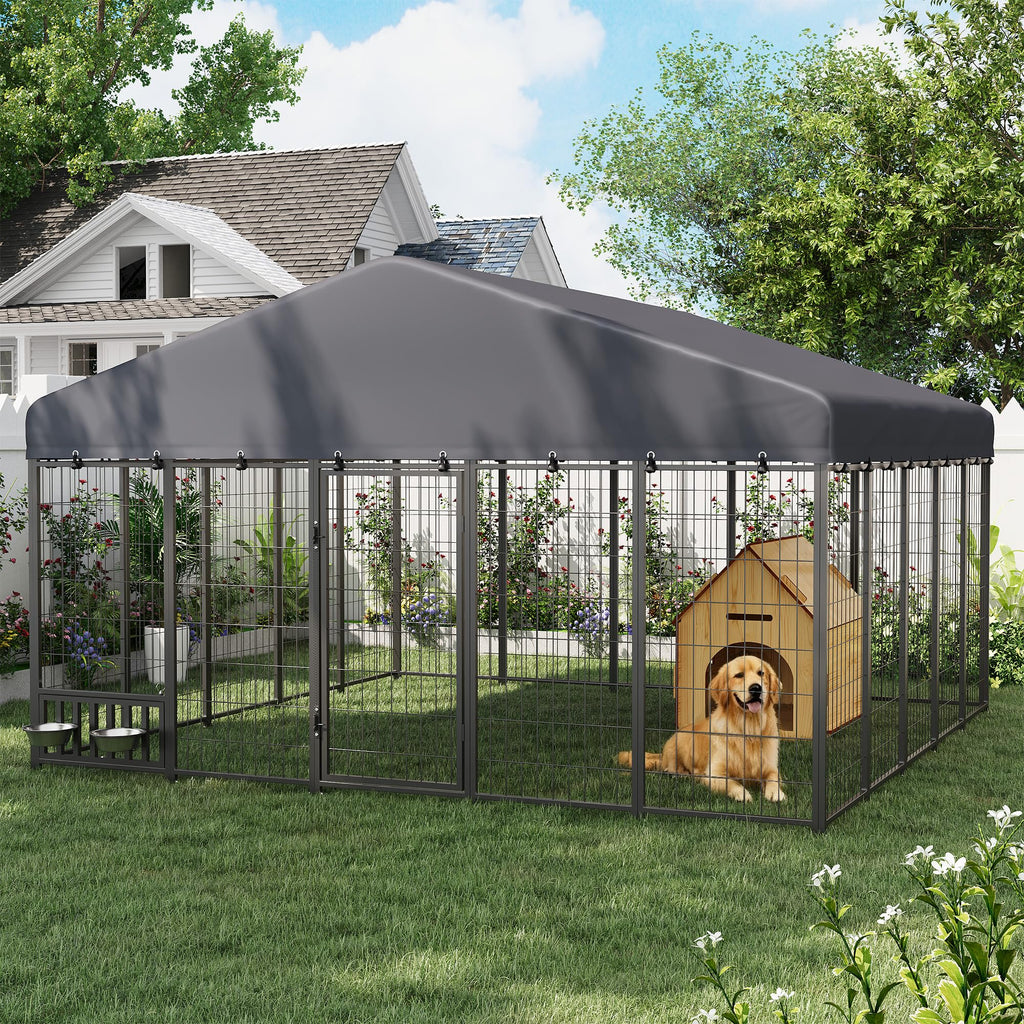 YODOLLA 10x10 Heavy Duty Outdoor Dog Kennel