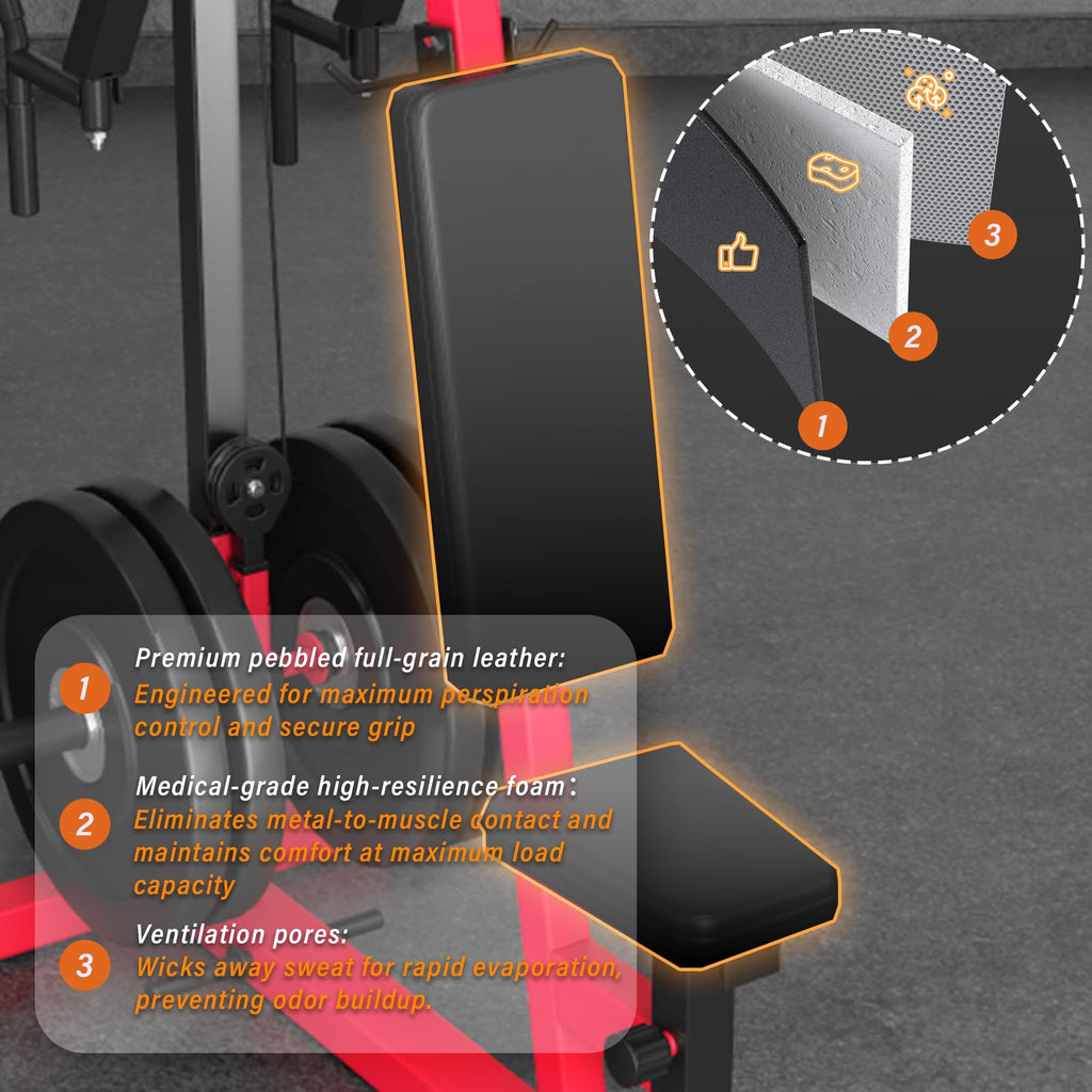 YODOLLA Chest Fly Machine PEC Deck Fly and Reverse Delt Machine 450lbs Adjustable Upper Body Workout Equipment