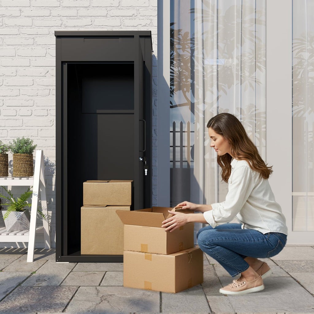 YODOLLA Package Delivery Box for Outside, Black (47.2"x17.7"x19.7")best