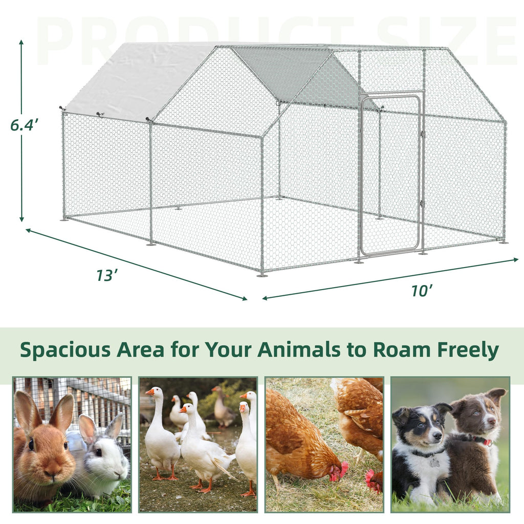 YODOLLA 3M Large Metal Chicken Coop