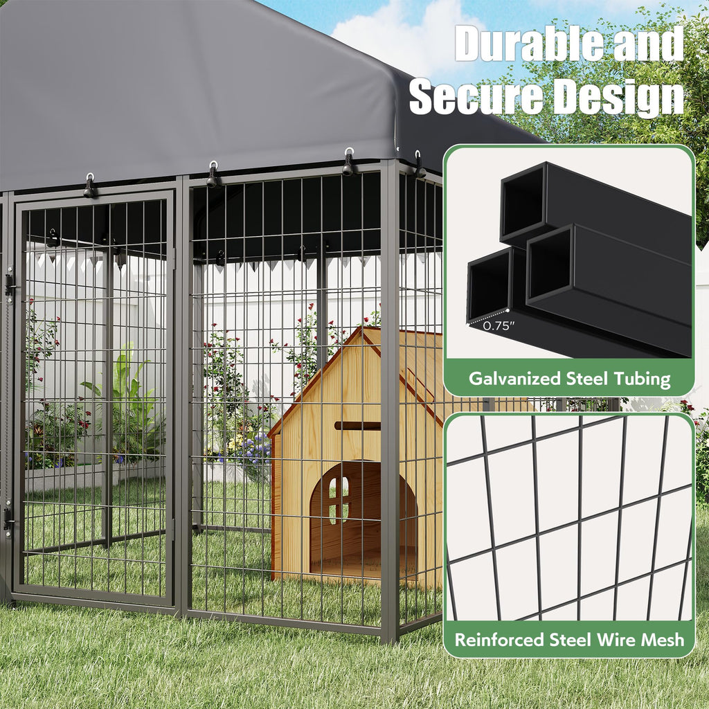 YODOLLA 6x6 Heavy Duty Outdoor Dog Kennel