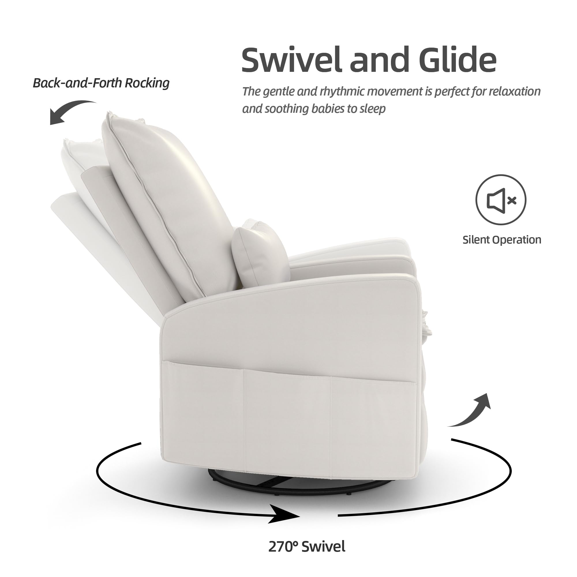 YODOLLA Power Recliner Chair Modern Electric Reclining Sofa Chairbest