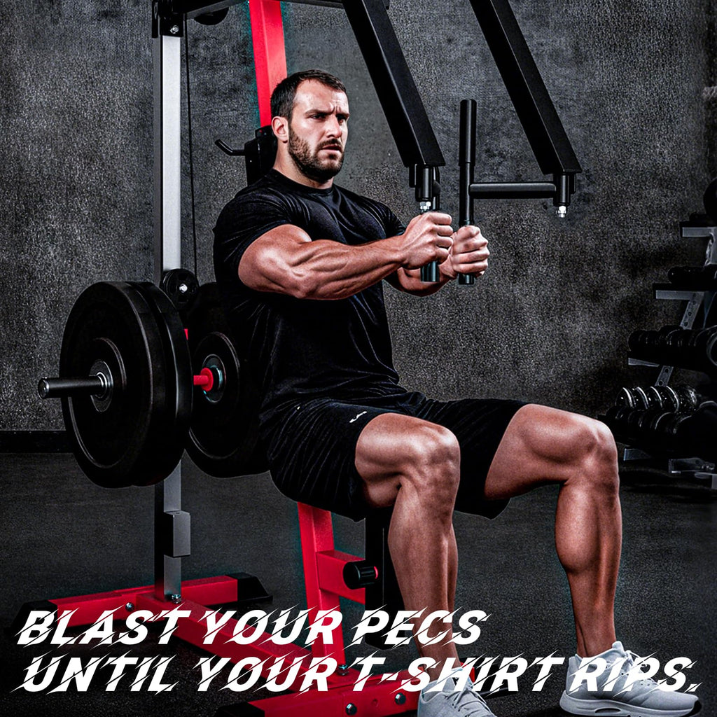 YODOLLA Chest Fly Machine PEC Deck Fly and Reverse Delt Machine 450lbs Adjustable Upper Body Workout Equipment