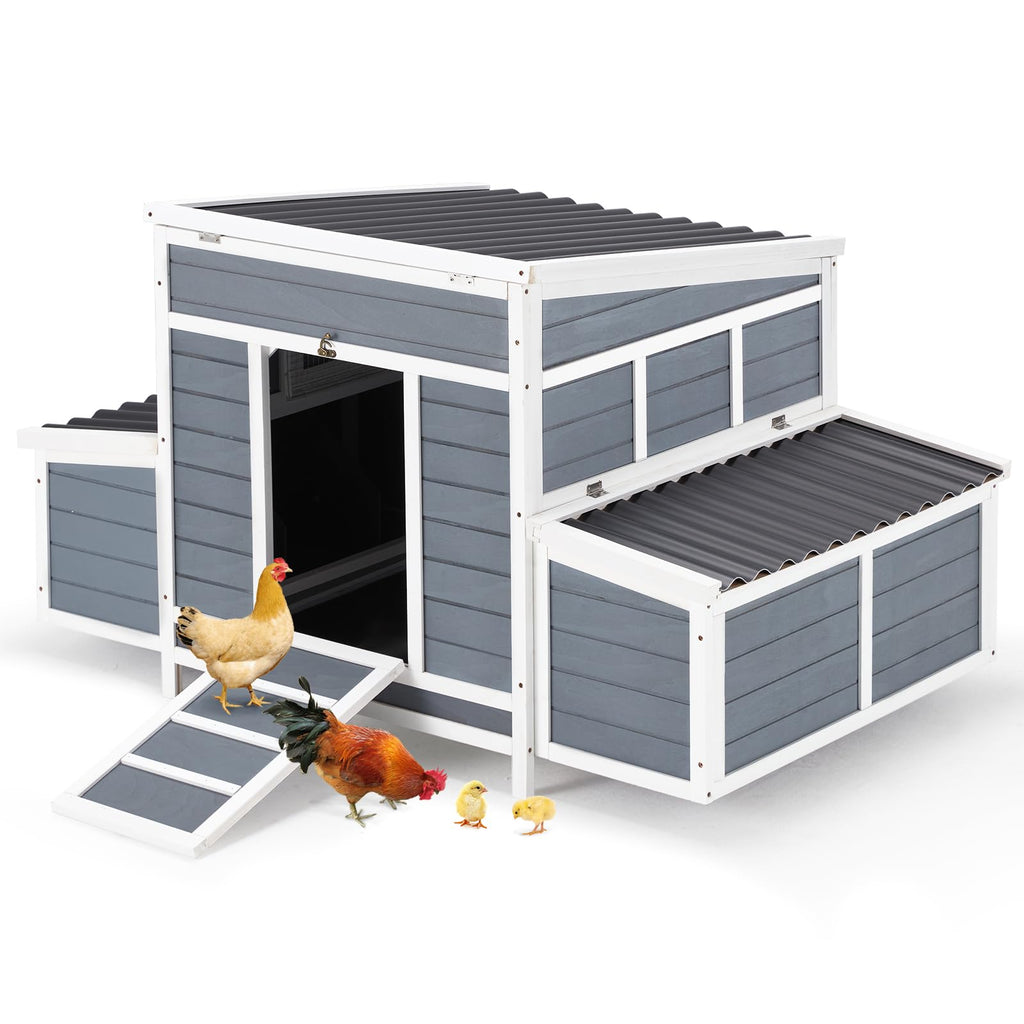YODOLLA 56" Large Chicken House Hen House for 6 Chickensbest
