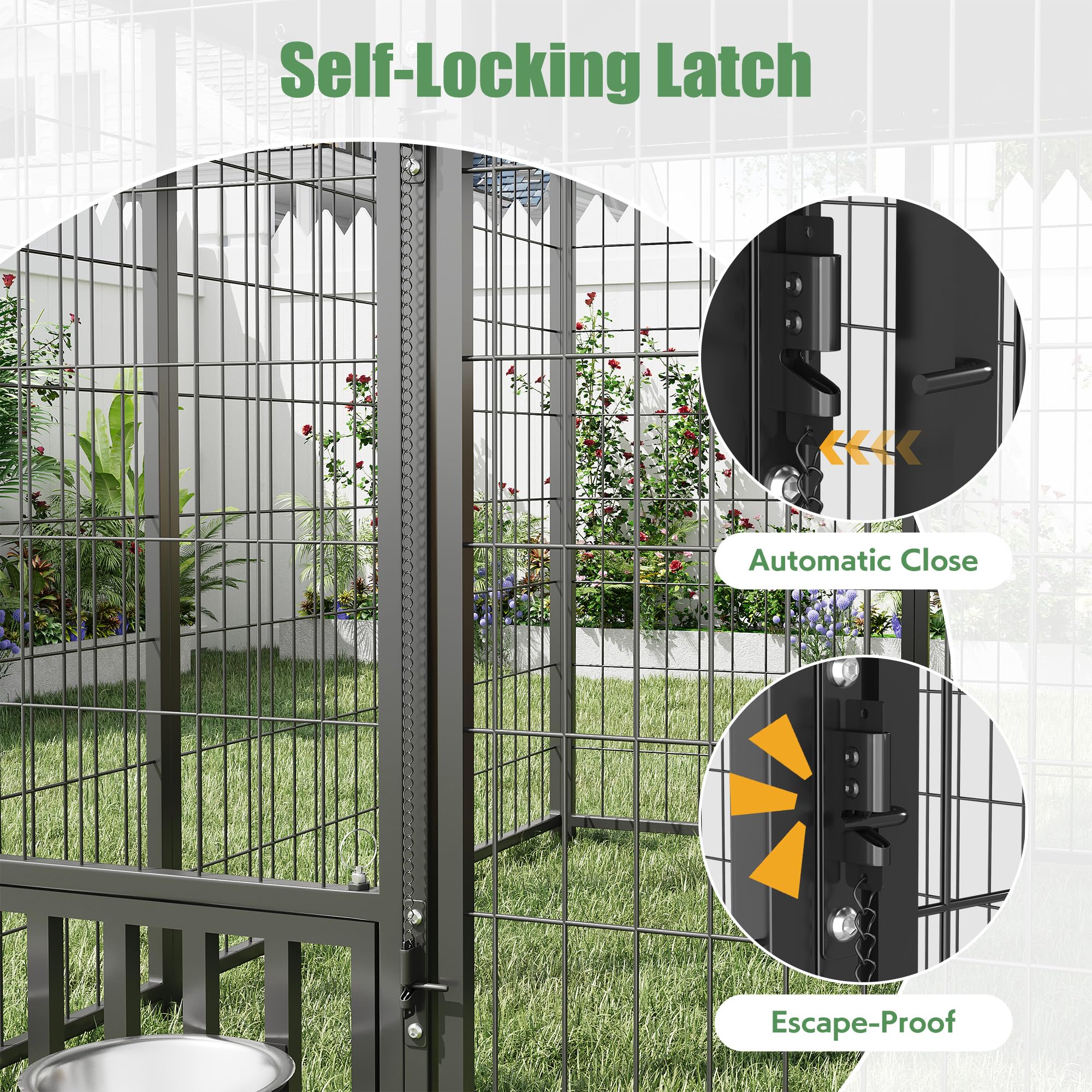 YODOLLA 6x6 Heavy Duty Outdoor Dog Kennel