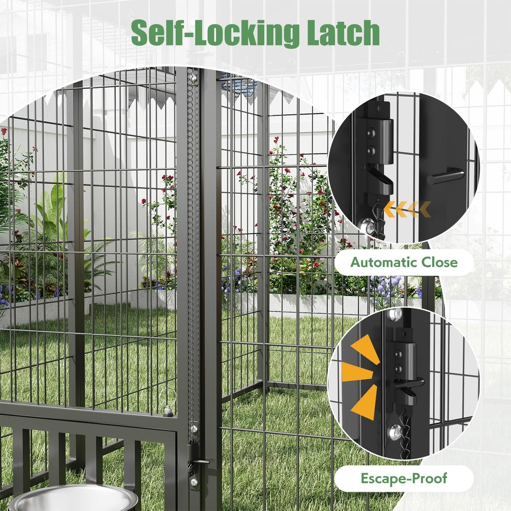 YODOLLA 10x10 Heavy Duty Outdoor Dog Kennel