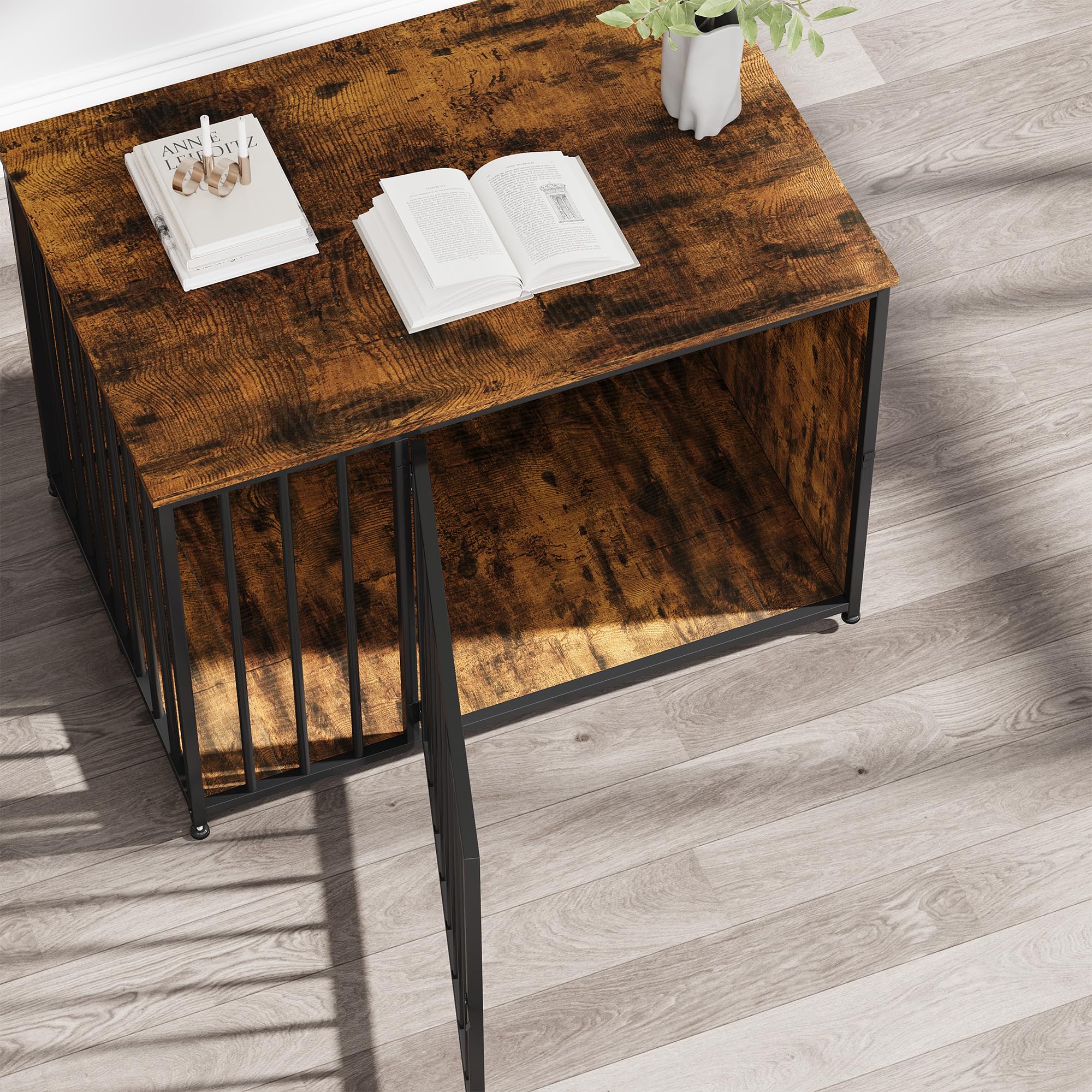 YODOLLA 42 Inch Dog Crate Furniture Pet Cage End Table