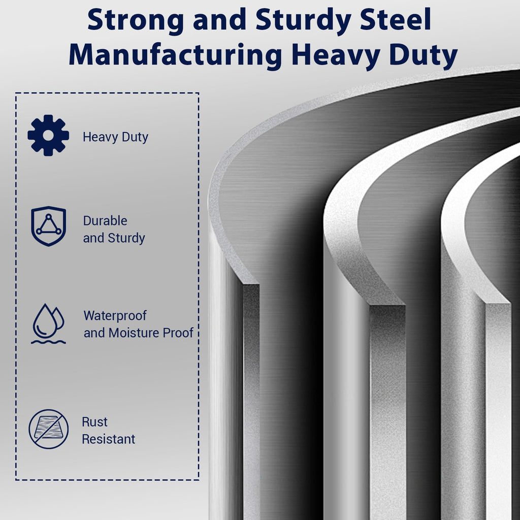 YODOLLA 71" Metal Garage Storage Cabinet with Drawers and Wheelbest